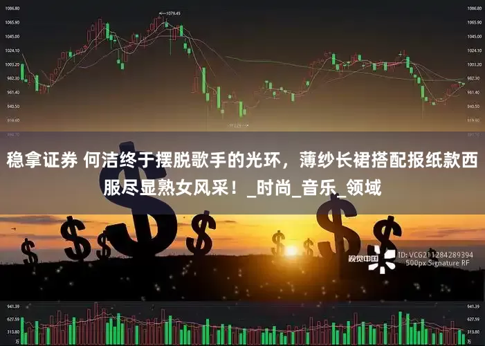 稳拿证券 何洁终于摆脱歌手的光环，薄纱长裙搭配报纸款西服尽显熟女风采！_时尚_音乐_领域